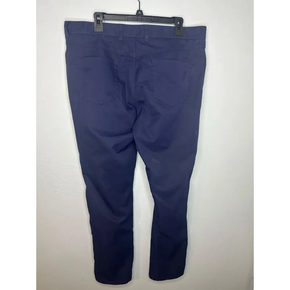 Peter Millar Crown Crafted Performance 5 Pocket Pants Navy Men's 38 x 32 Golf - Picture 3 of 5